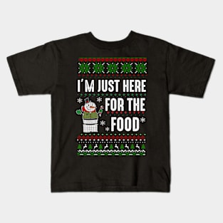 I'm just here for the food Kids T-Shirt